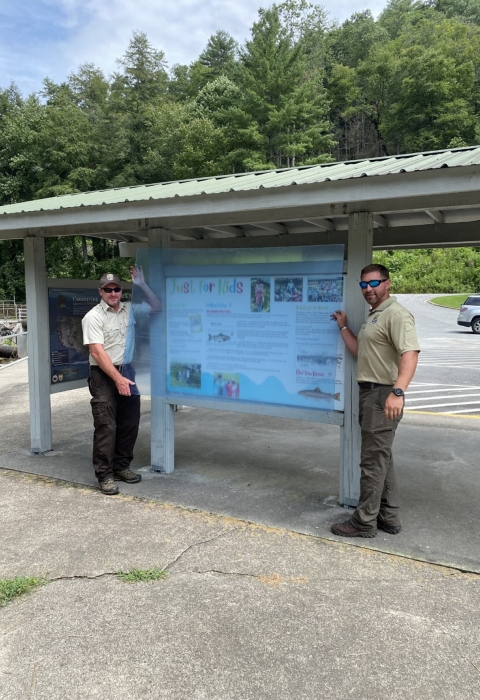 Just for kids panel at Chattahoochee Forest National Fish Hatchery