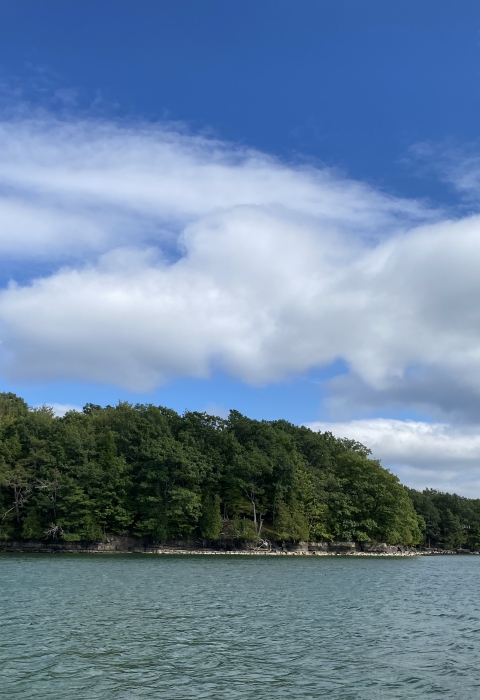 View of sky and Thousand Islands