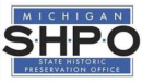 Logo that reads Michigan State Historic Preservation Office