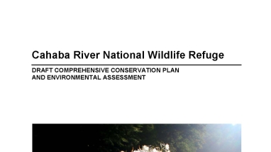 An image of the cover for the comprehensive conservation plan.