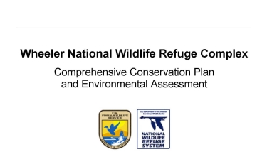 An image of the cover for the comprehensive conservation plan.