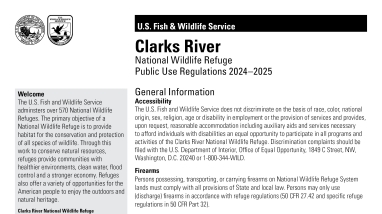 Cover of the public use brochure.