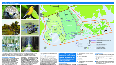 Santee National Wildlife Refuge Map and Tearsheet