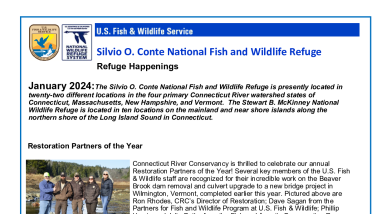 January 2024 Conte Refuge Happenings