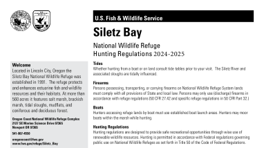 Siletz Bay NWR Waterfowl Hunting 2024_25