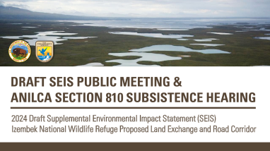 Izembek Public Meeting and Hearing Presentation