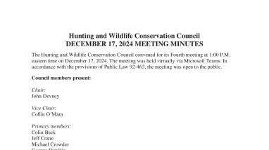 HWCC Meeting Minutes from 12-17-24