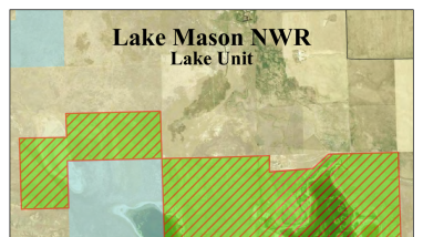 Lake Mason NWR - Lake Unit Map