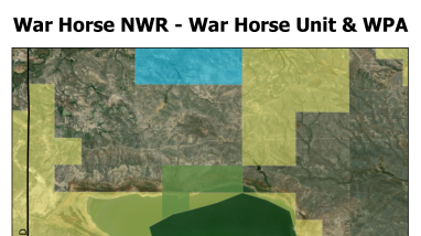 War Horse NWR - War Horse Unit & WPA Map