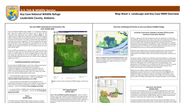 Map Sheet 1 - Landscape and Key Cave NWR Overview