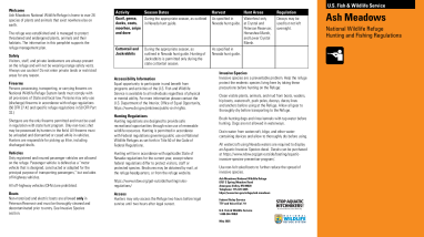 Ash Meadows 2025 Hunting Regulations