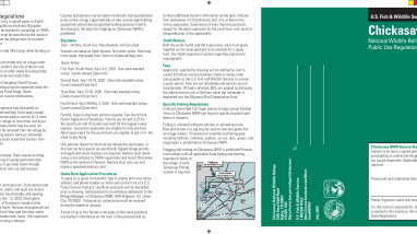 2025-2026 Chickasaw NWR Public Use Regulations Brochure