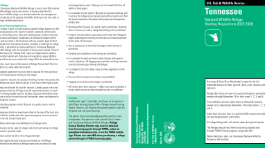 2025-2026 Tennessee NWR Hunt Regulations