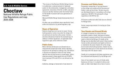 Choctaw Public Use Regulations 2025-2026