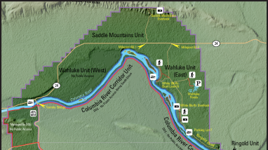 Hanford Reach National Monument Visitation Map