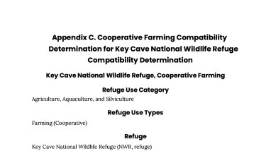 Key Cave NWR - Coop Farming Compatibility Determination