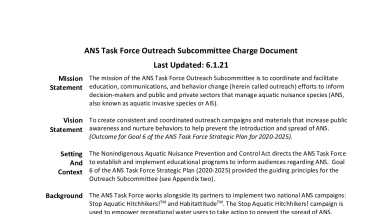 2025 ANSTF Outreach Subcommittee Charge Document.