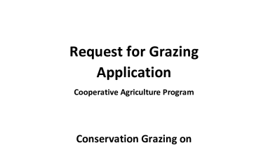 Grazing Opportunity at Rainwater Basin WMD