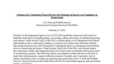 Pennsylvania Guidance for Completing Project Reviews