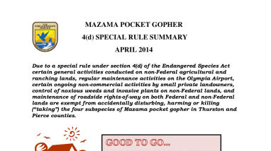 Mazama Pocket Gopher 4d Rule Summary