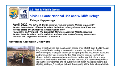 April 2022 Conte Refuge Happenings