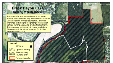 Black Bayou Lake NWR Avenza Map