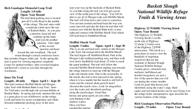 Trail Descriptions Baskett Slough NWR