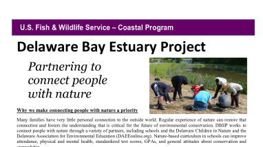 DBCP Connecting people with Nature Factsheet