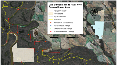 Crooked Lakes Aerial Map 