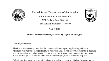 General Project Planning Recommendation Letter