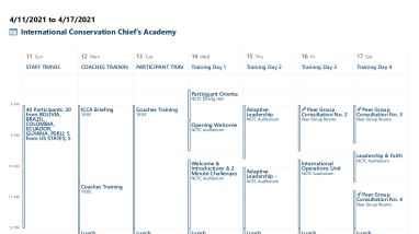 ICCA 2021 April Agenda