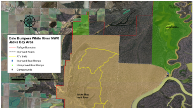 Jacks Bay Aerial Map
