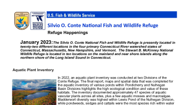 Silvio O Conte Refuge Happenings January 2023