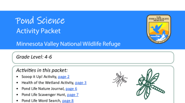 Pond Science Distance Learning Packet (grades 4-6)