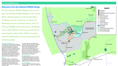 Pee Dee National Wildlife Refuge Map Tearsheet