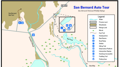 San Bernard NWR - Auto Tour Map