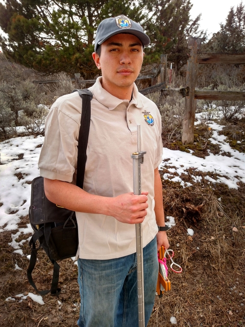 a man standing outside