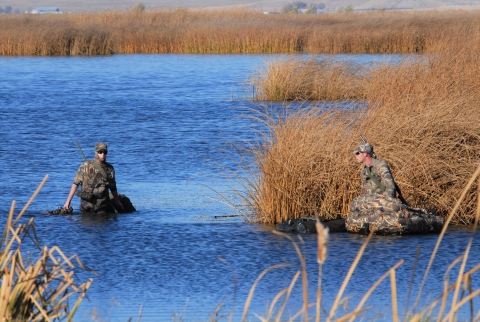 Waterfowl Hunters on Lower Klamath NWR