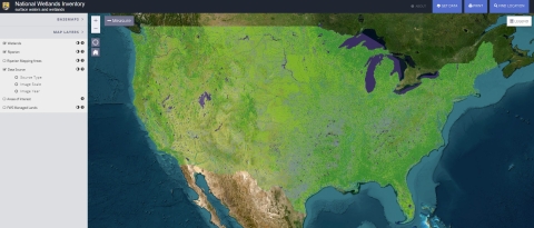 Image of NWI Wetlands Mapper