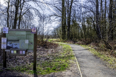 Trailhead kiosk of Rail Trail
