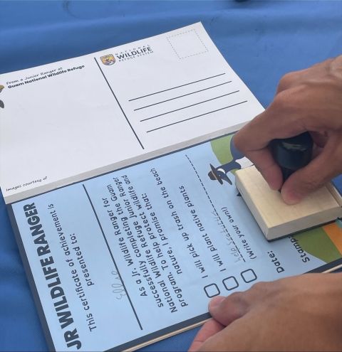 Guam NWR Junior Wildlife Ranger booklet pledge