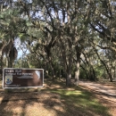 Main entrance and welcome sign for Bears Bluff National Fish Hatchery