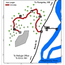 Map of the Roost Trail at Umbagog