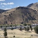 An aerial image of Warm Springs National Fish Hatchery in Warm Springs, Oregon
