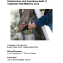 The cover of a report which includes title information and a photo of a fish in hands