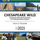 an image showing the cover page of a report titled Chesapeake WILD Year in Review