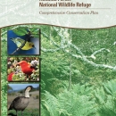 A green book cover with three birds and the title Hakalau Forest National Wildlife Refuge: Comprehensive Conservation Plan