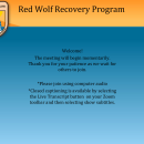 Red Wolf Virtual Public Meeting - September 2024