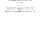 Refining the use of environmental DNA (eDNA) as a method to detect presence of the endangered Topeka Shiner (Notropis topeka)
