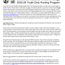 Savannah NWR Youth Hunting Information